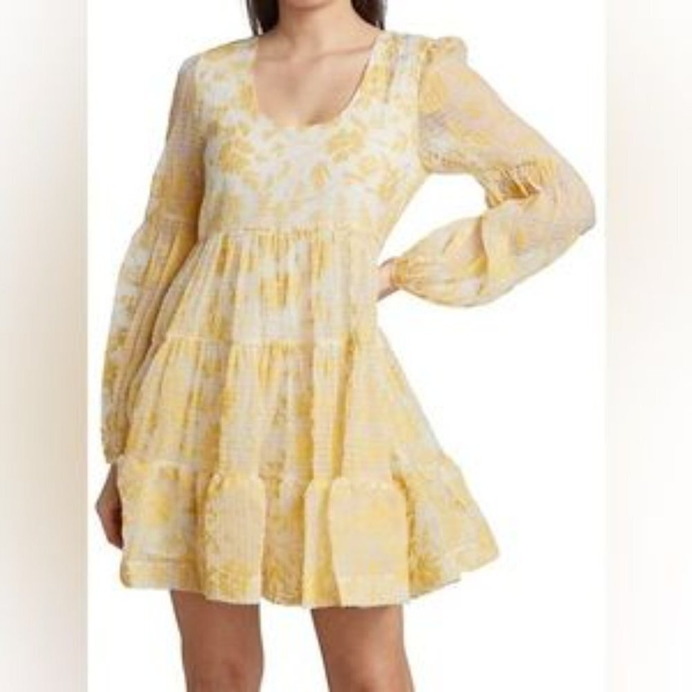 NWT EN SAISON Audrey Floral Organza Mini Dress
